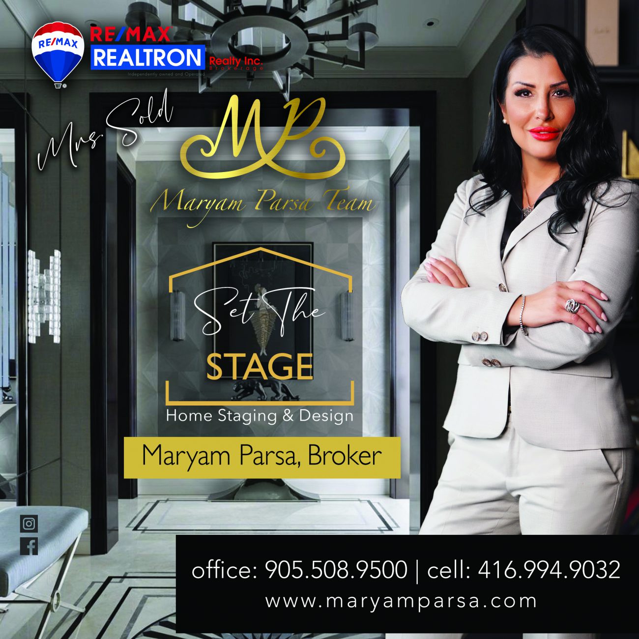 Stage Maryam Parsa homes
